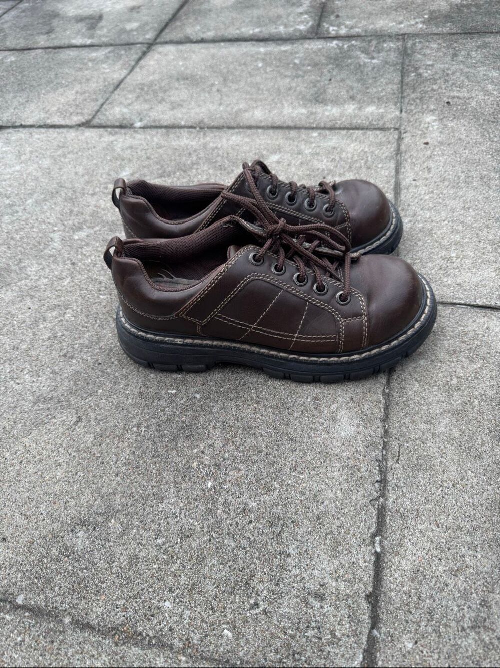 Vintage Y2K Route 66 Brown Chunky Oxford Shoes Women’s 7.5 Grunge Lug Sole